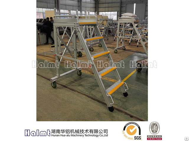 Easily Moveable Aluminium Folding Step Ladders For Industry