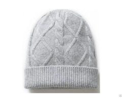 Popular Hot 100 Percent Polyester Plain Beanies Knitted Hats