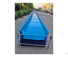 Galvanized Steel Pipe Bracket Pvc Material Foldable 32m Long Breeding Pool Tank For Lobster And Fish