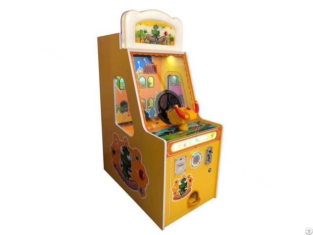 Capsule Redemption Kids Ball Shooting Dinosaur Game Machine