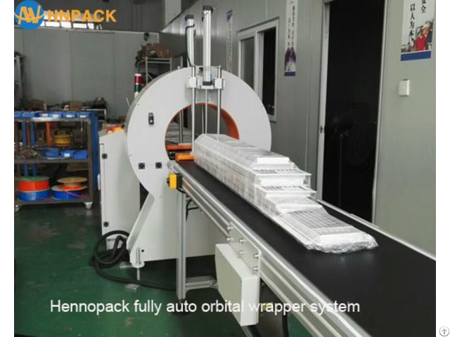 Fully Automatic Bar Wrapping Horizontal Orbital Wrap Machine