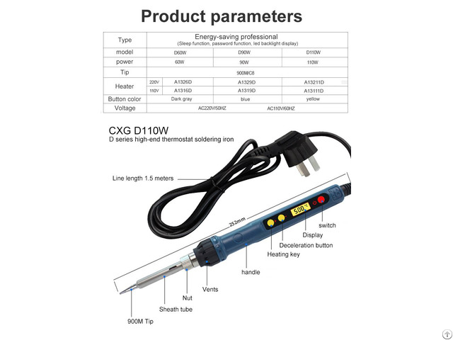 Cxg Electric Digital Intelligent Soldering Irons Pencil 60w 90w 110w Available