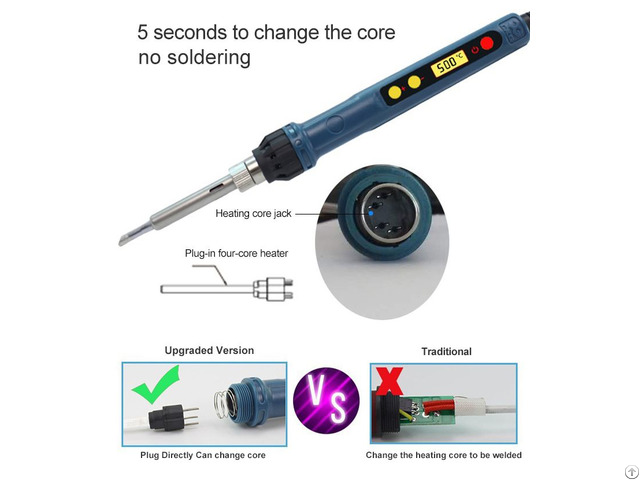 Cxg D110 Pocket Size Smart Mini Outdoor Portable Soldering Iron Station Kit Lcd Display