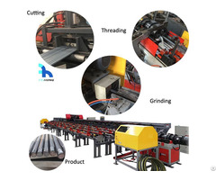 Cnc Deformed Steel Bar Sawing And Threading Line
