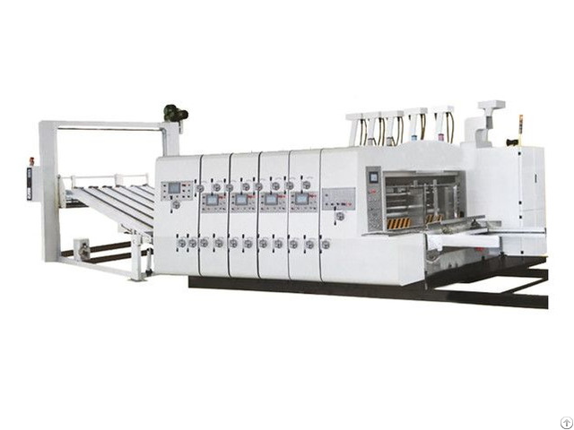 Lead Edge Feeding Flexo Printer With Die Cutter