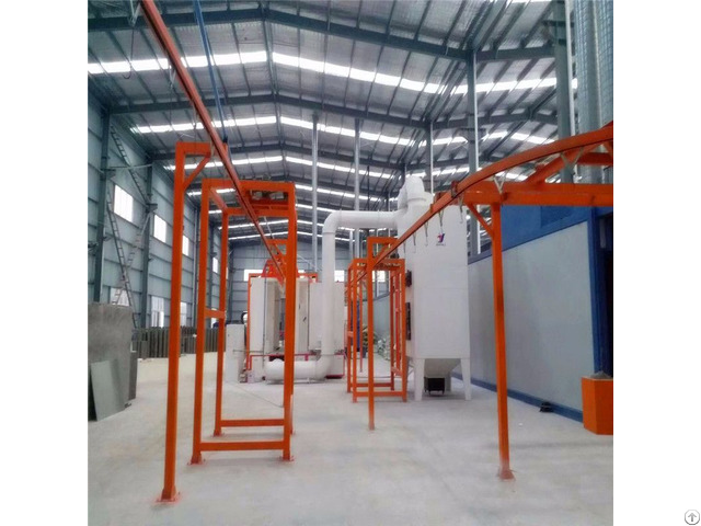 Electrostatic Powder Spraying Booth With Natural Gas Heating Curing Oven System