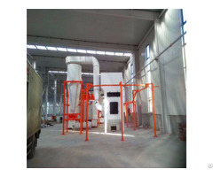 Plastic Big Cyclone Powder Coating Equipment With Conveyor Transport Systems