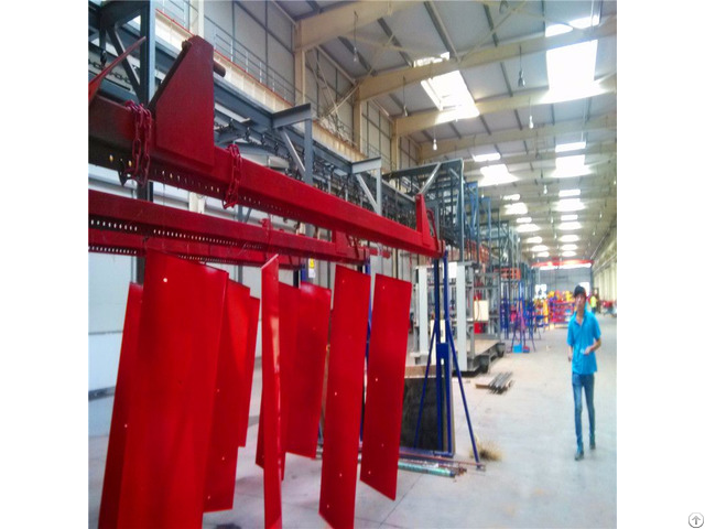 Metal Cabinets Powder Coated Line With High Recovery Rate Spray Painting Booth