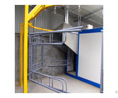 High Work Efficiency Steel Storage Rack Powder Coating Line