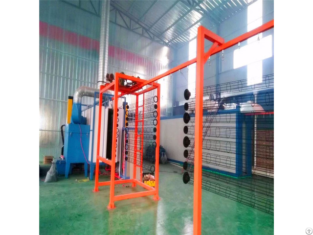 Automatic Electrostatic Powder Line For Dedusting Skeleton Coating