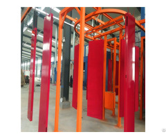 Hot Sale Metal Door Frame Powder Spray Painting Booth With Mono Cyclone System