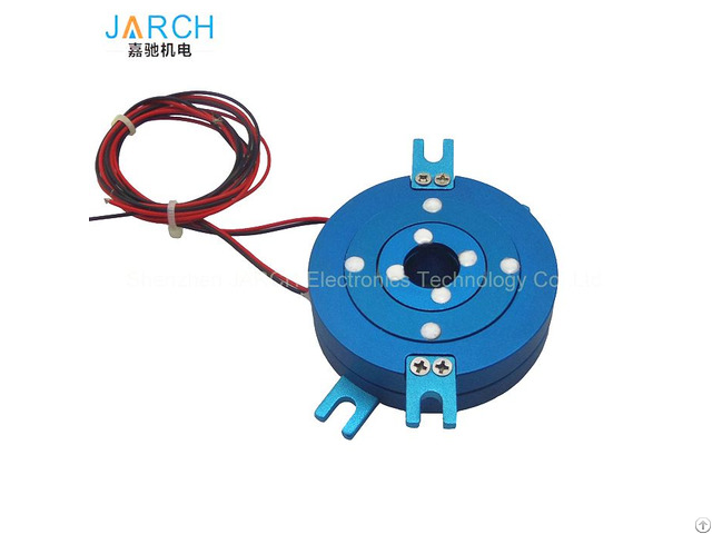 Hollow Shaft Slip Rings Flange Mounted 2 Singal Pancke Slipring