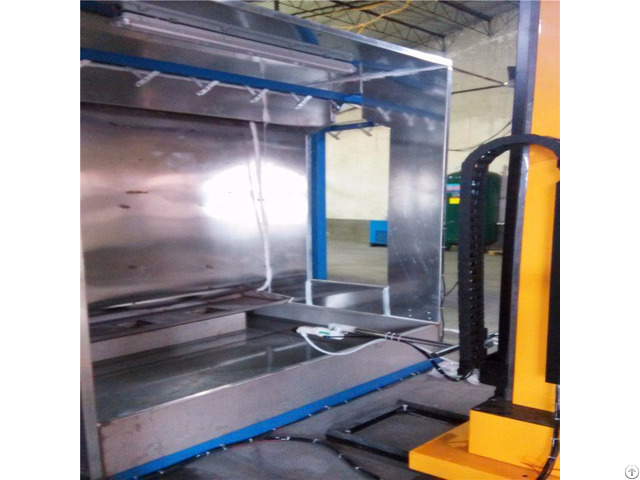 Automatic Powder Spray Paint Booth For Construction Machinery Line