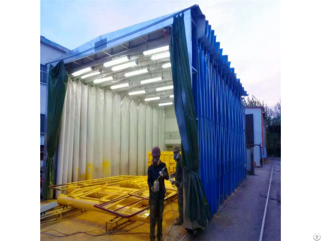 Spray Painting Booth Machine For Farm Machinery Parts Powder Coating Line