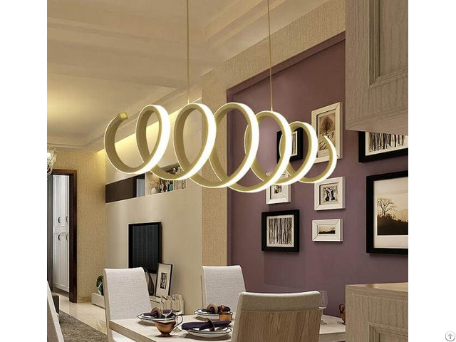 Commercial Led Circular Ring Pendant Lighting Fixture