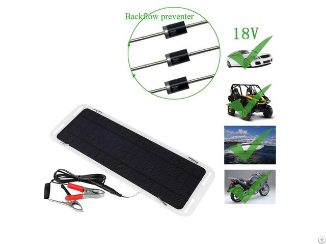 Hovall 5 Watt Monocrystalline Solar Car Battery Charger