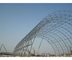 Steel Space Frame Indonesian Power Plant Coal Shed