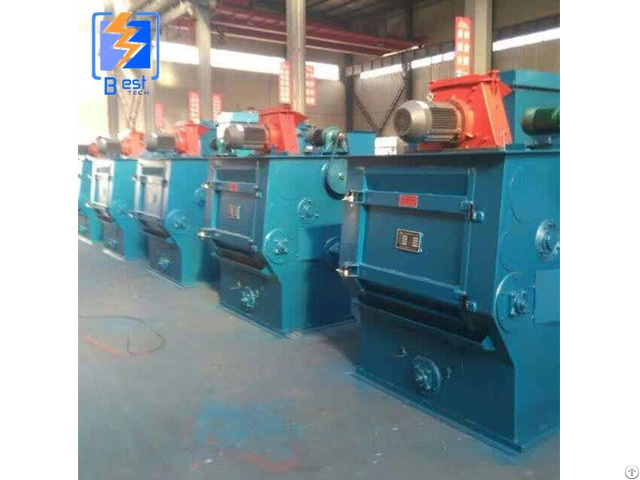 Rubber Belt Track Tumble Sand Shot Blasting Abrotar Machine For Descaling