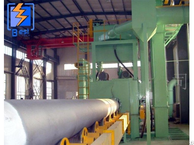 Continuous Through Type Roller Steel Tube Shot Blasting Machine