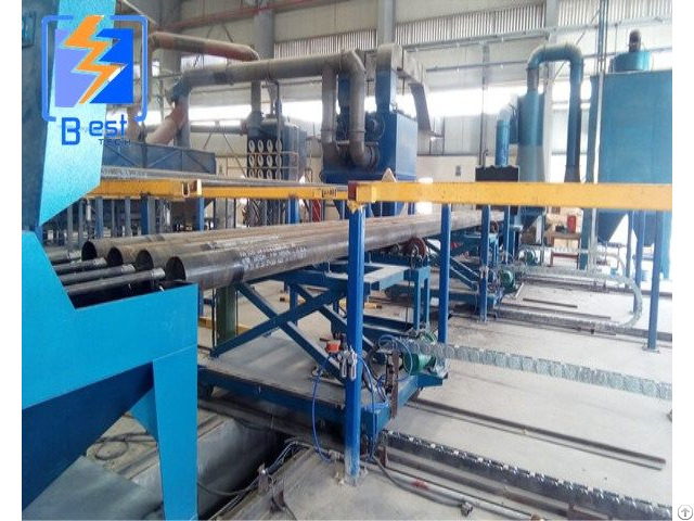 Shot Cleaning Machine For Pipe Inner Wall Of Steel Tube