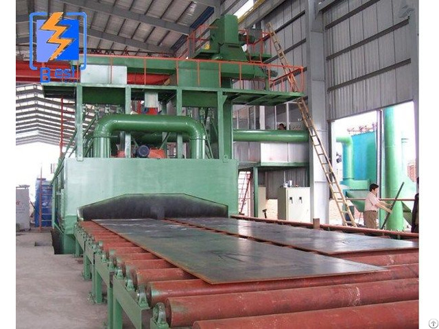 Steel Plate Pre Treatment Line Shot Blasting Machine