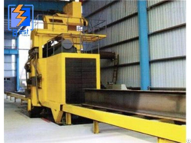 Qh69 H Beam Roller Conveyor Type Shot Blasting Machine