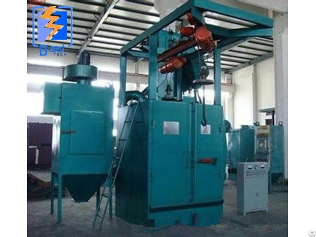 Used Single Hook Type Shot Blast Cleaning Surface Machine For Sale