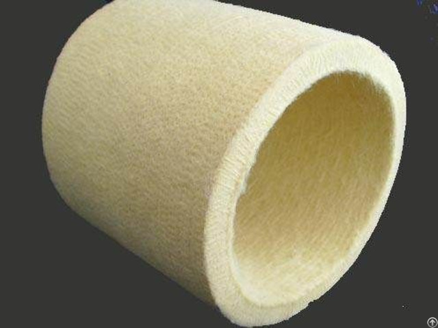 White Nomex Felt Roller Tube Used For High Temperature Region