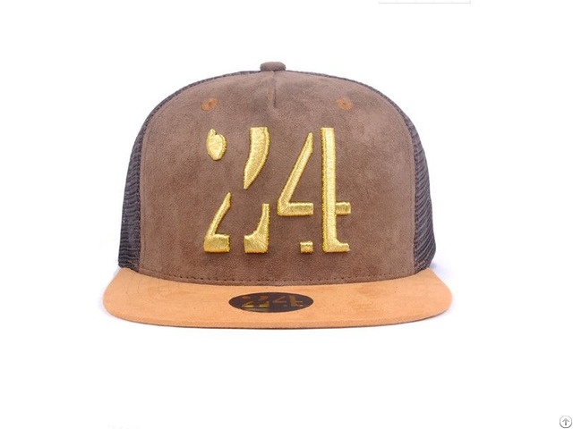 Trucker Cap 3d Embroidery Logo Suede