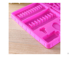 Custom Pink Plastic Blister Inserts Tray For Stationery Packaging