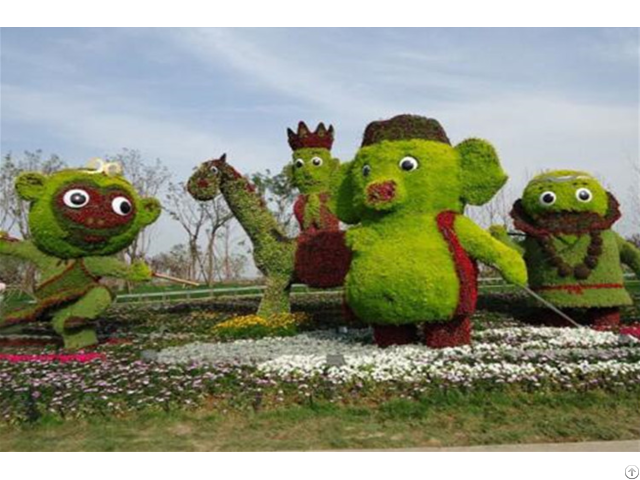 Artificial Grass Sculpture For Decoration