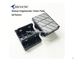 80x62mm Edgebander Track Conveyor Chain Pads For Biesse Edgebanding Machine