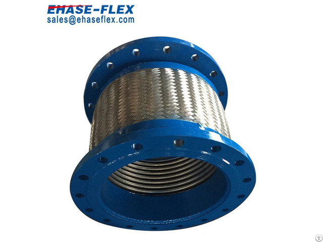 Flange End Double Bellow Flexible Joint Braided Hos