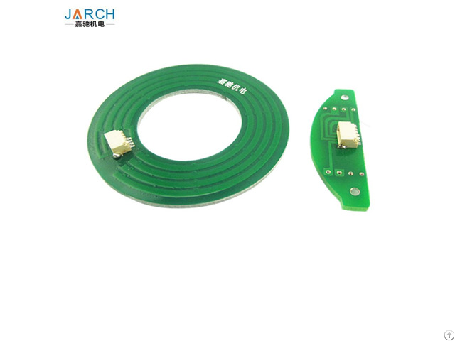 Through Hole Compact High Speed Pancake Disc Slip Ring Connector For Cnc Equipment