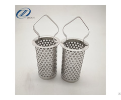 Strainer With Perforatedstainless Steel Filter Basket For Water Filtration Systems