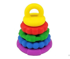 Baby Stackable Silicone Ring Tower Toy Teether St002