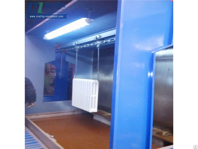 Manual Powder Paint Spray Room For Steel And Wood Furniture