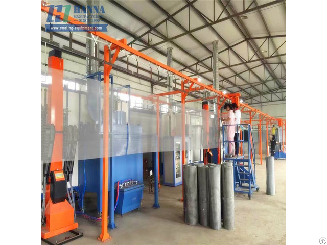 Excellent Performance Powder Spray Booth For Vertical Stainless Steel Mesh Coating