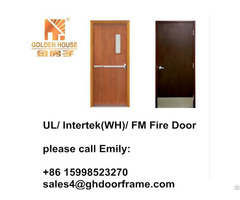 Ul Fire Rated Steel Door