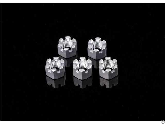 M5 M6 M8 Din937 Carbon Steel Slotted Nuts For Automotive