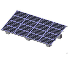 Wind Speed 60m S Solar Pv Gound Mounting System With Aluminium Framework