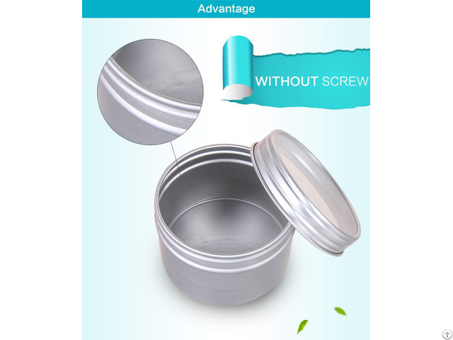 Aluminum Jars With Pc Window Lids For Cosmetic Or Candy Package