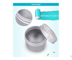 Aluminum Jars With Pc Window Lids For Cosmetic Or Candy Package