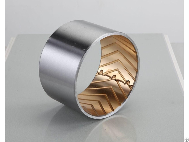 Jf 800 Wrapped Composite Sliding Bearing Steel Bronze With Lubrication Pockets