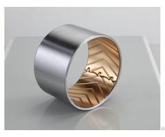 Jf 800 Wrapped Composite Sliding Bearing Steel Bronze With Lubrication Pockets
