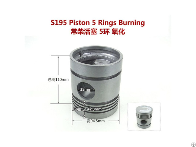 Single Cylinder Changchai Changfa Jiangdong Diesel Engine S195 Piston