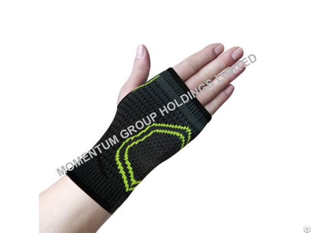 Gray And Green Knitted Palm Support