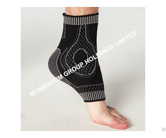 Gray And Black Knitted Ankle Support