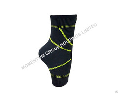 Gray And Green Sport Knitted Ankle Support