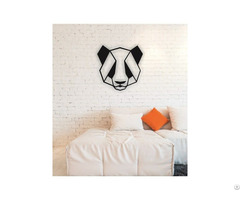 Linewallart Panda Metal Wall Art Portrait